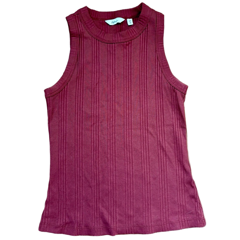 Reitmans Burgundy Browny Ribbed Tank Top